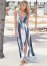 Venus Maxi Cover-Up Dress in Blue Tie Dye