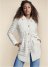 Venus Faux-Leather Shacket in White