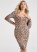 Venus Plus Size Ruched Long Sleeve Dress