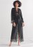 Venus Black LONG SLEEVED MAXI ROBE