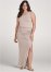 Venus Taupe RUCHED MAXI DRESS