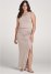 Venus Taupe RUCHED MAXI DRESS