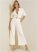 Venus Flare Leg Suiting Set in Off White