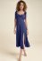 Venus Tie Shoulder Midi Dress - Navy