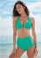 Venus Plus Size Marilyn Underwire Push-Up Halter Top Bikini - Royal Green
