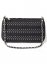 Venus Stud-Embellished Crossbody in Black & Silver