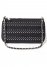 Venus Stud-Embellished Crossbody in Black & Silver