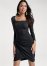 Venus Wrap-Front Dress - Black