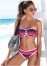 Venus Scoop Front Bottom Bikini - Sunburst Stripe