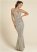 Venus Sequin Keyhole Gown - Champagne