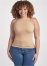 Venus Tan Mock-neck seamless top