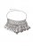 Venus Boho Coin Bib Necklace in Silver