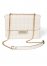 Venus Quilted Shiny Leather Bag in White