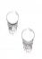 Venus Tassel Hoop Earrings in Silver