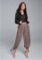 Venus Chiffon Jogger Pants in Brown