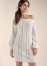 Venus Rhinestone Embellished Sweater Dress - Off White
