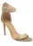 Venus Velvet Embellished Heels in Nude