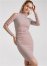 Venus Strappy Sleeve Velvet Dress - Tan
