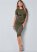 Venus Basic High Neck Dress - Olive