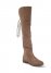 Venus Back Lace-Up Flat Boots in Taupe