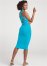 Venus Strappy Back Bodycon Dress - Aqua