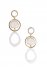 Venus Long Circle Earrings in Gold