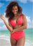 Venus Plus Size Over-The-Shoulder Marilyn Top Bikini - Sweet Red