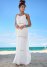 Venus Eyelet Maxi Cover-Up Dress in Pearl White