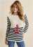 Venus VENUS | Anchor Crew Neck Sweater in White Multi