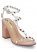 Venus Transparent Studded Heels in Nude