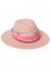 Venus Chiffon Strap Straw Hat in Blush Multi