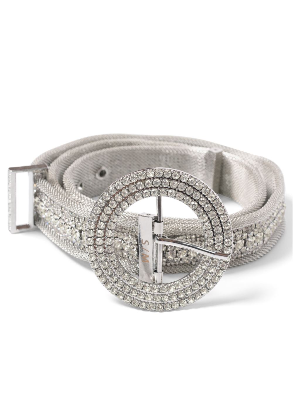 Venus Rhinestone Metal Belt in Silver