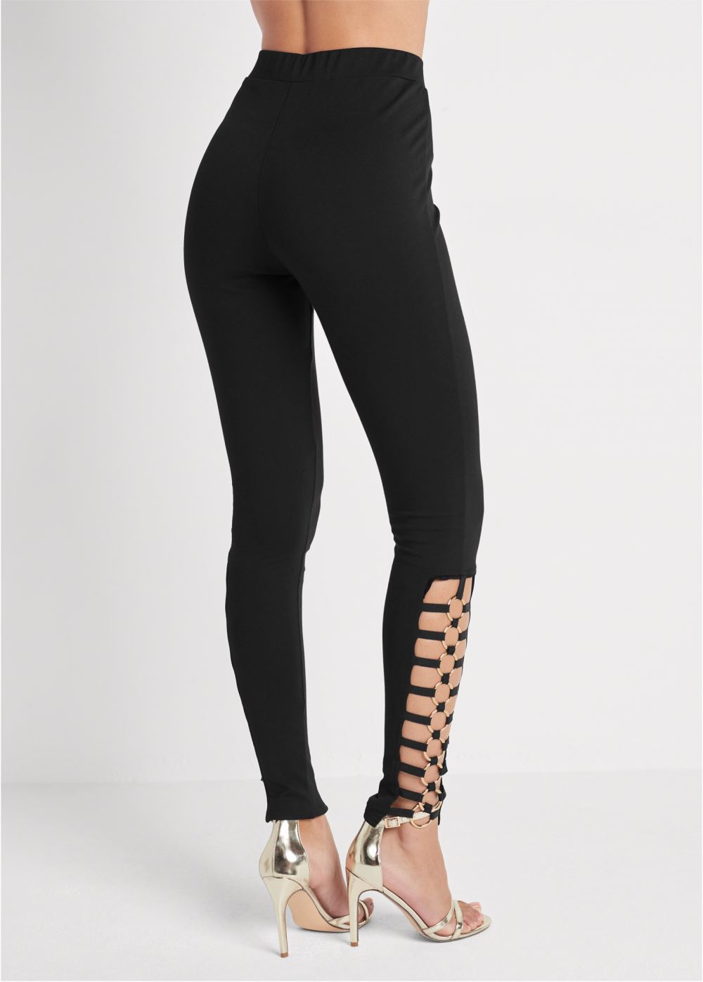 Venus Black RING DETAIL LEGGINGS