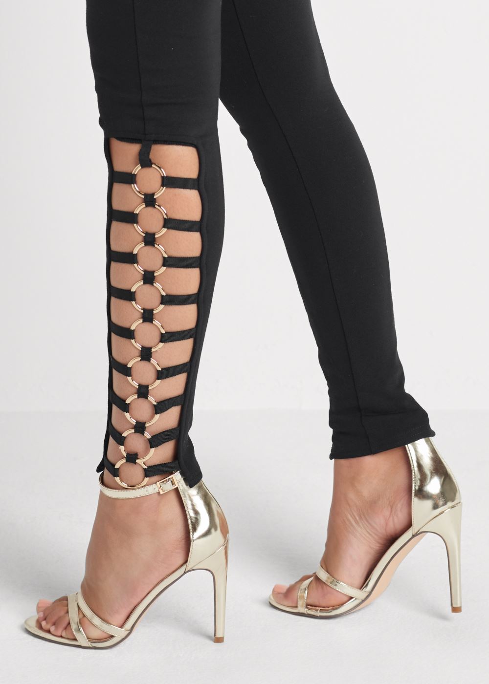 Venus Black RING DETAIL LEGGINGS