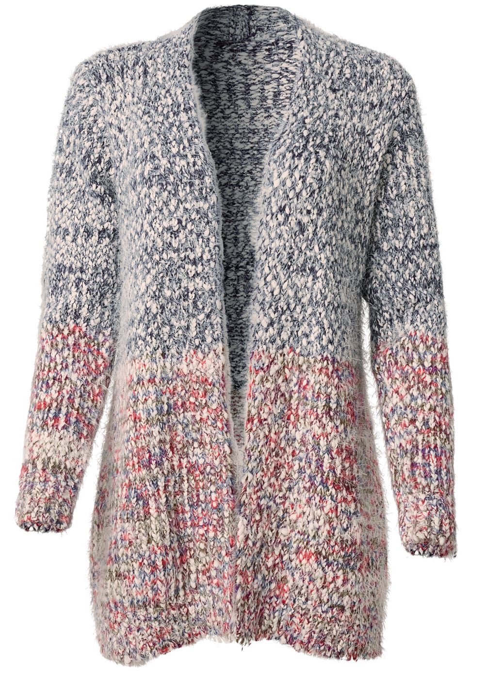 Venus VENUS | Marled Knit Cardigan in Blue Multi