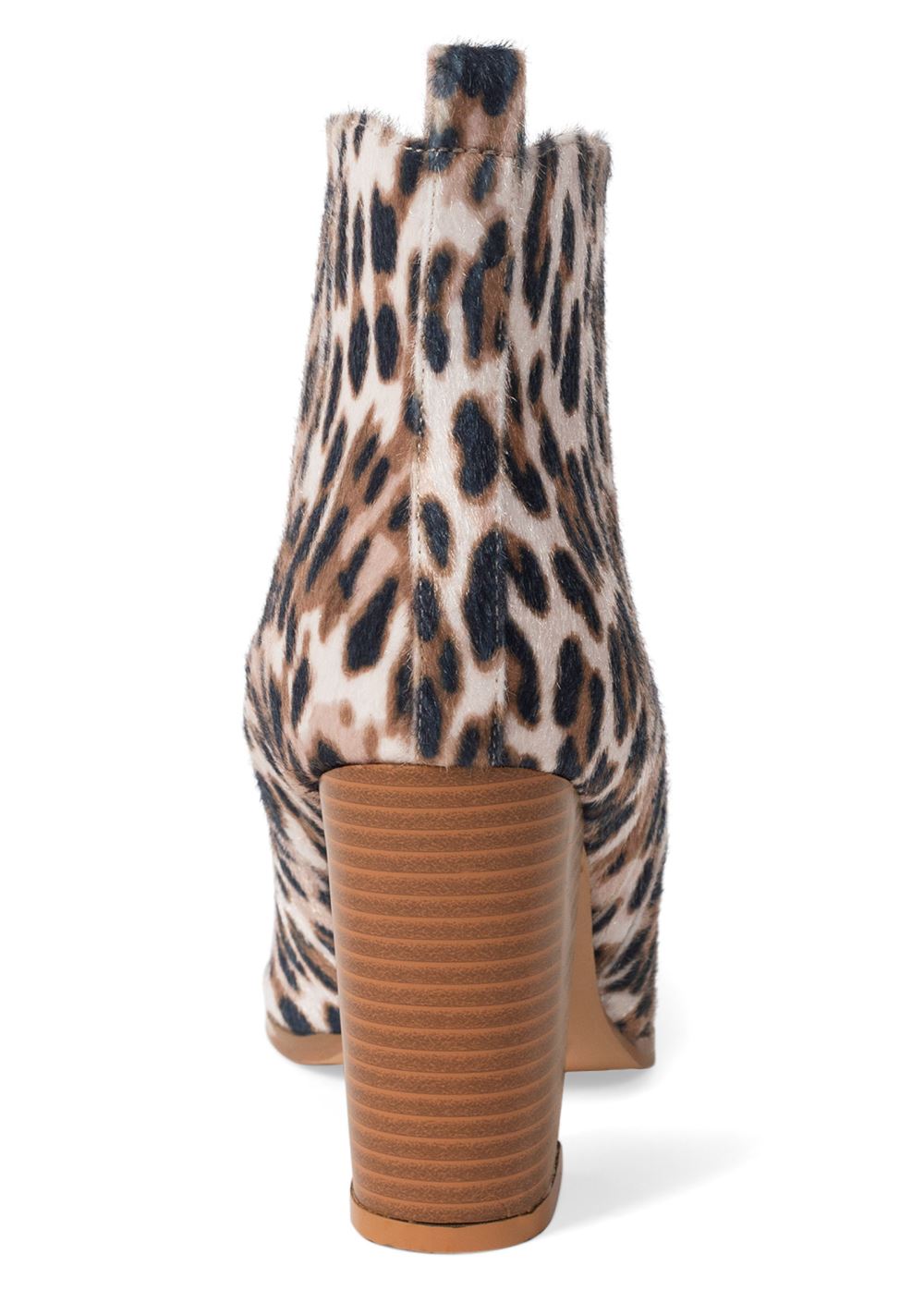 Venus Western Block Heel Booties in Brown Multi