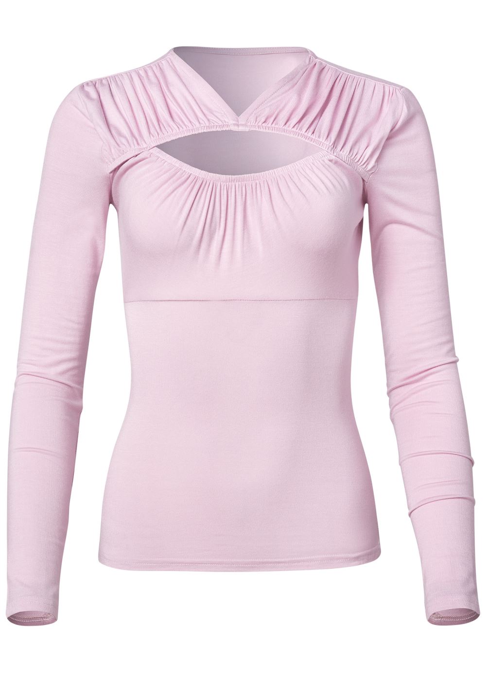 Venus Ruched Cutout Top in Lilac