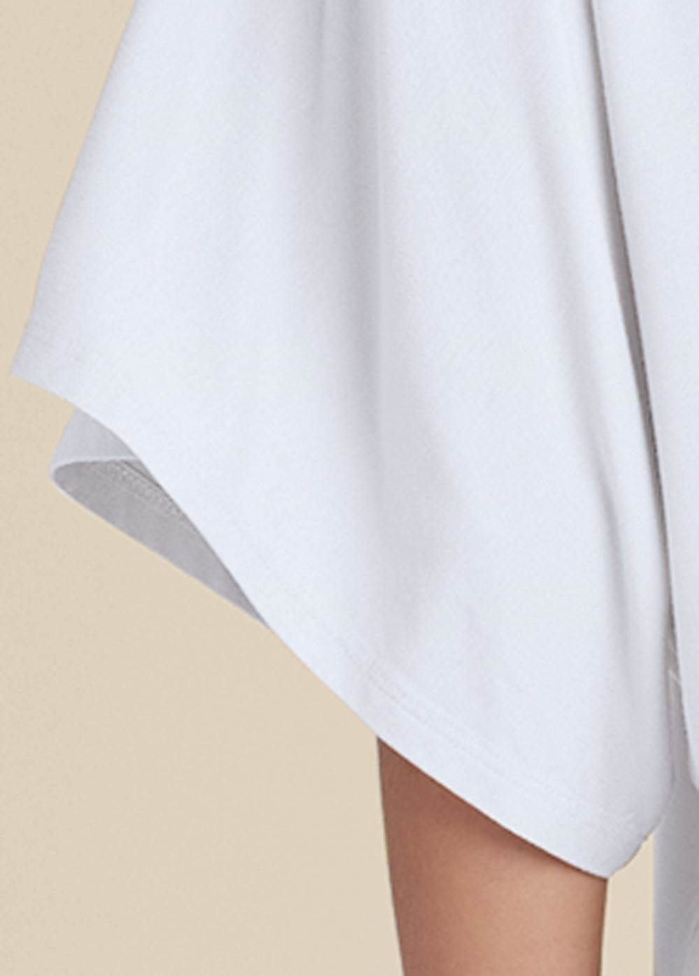 Venus Knot Twist V-Neck Tee in White