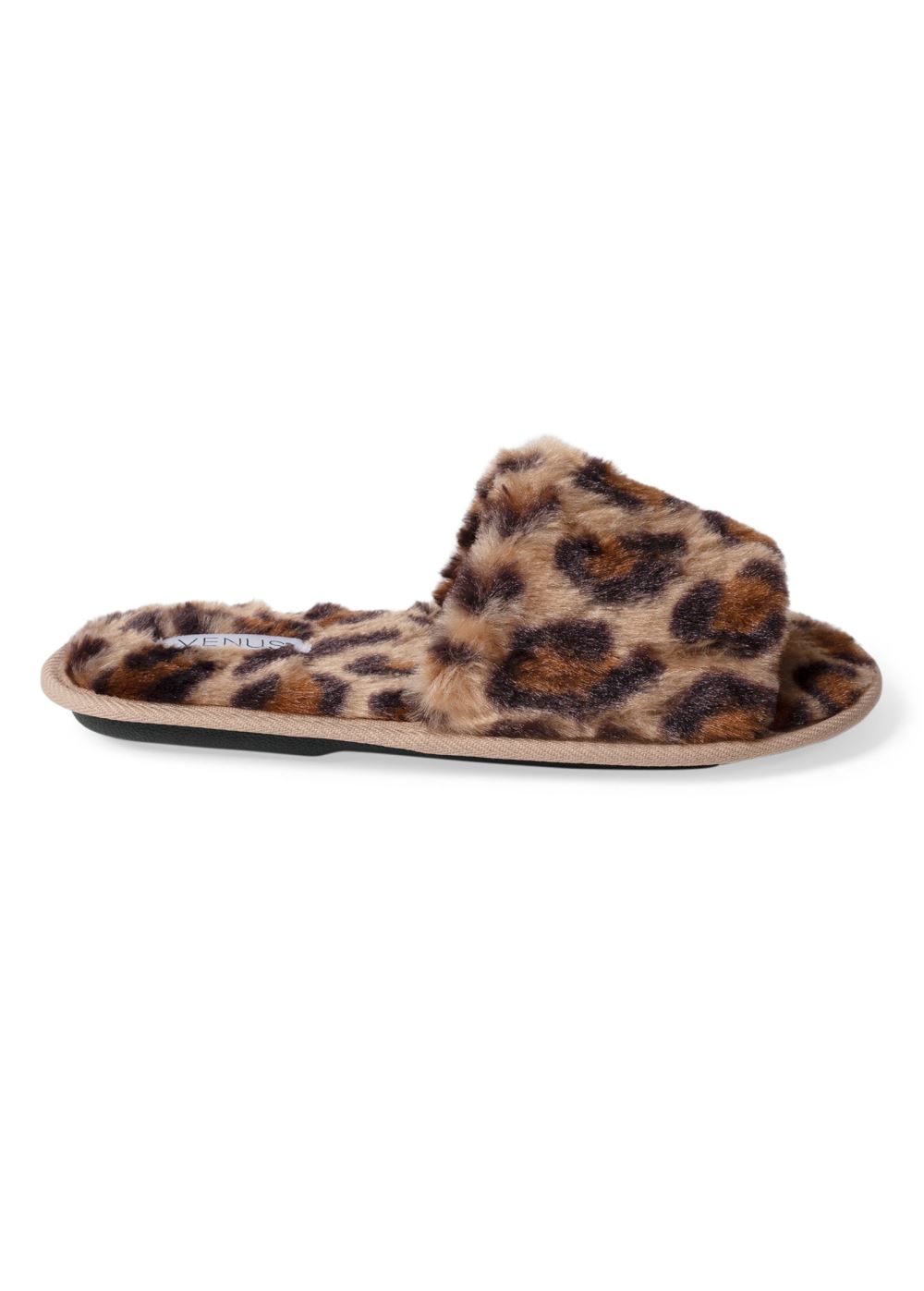 Venus Slide Slippers in Brown Multi