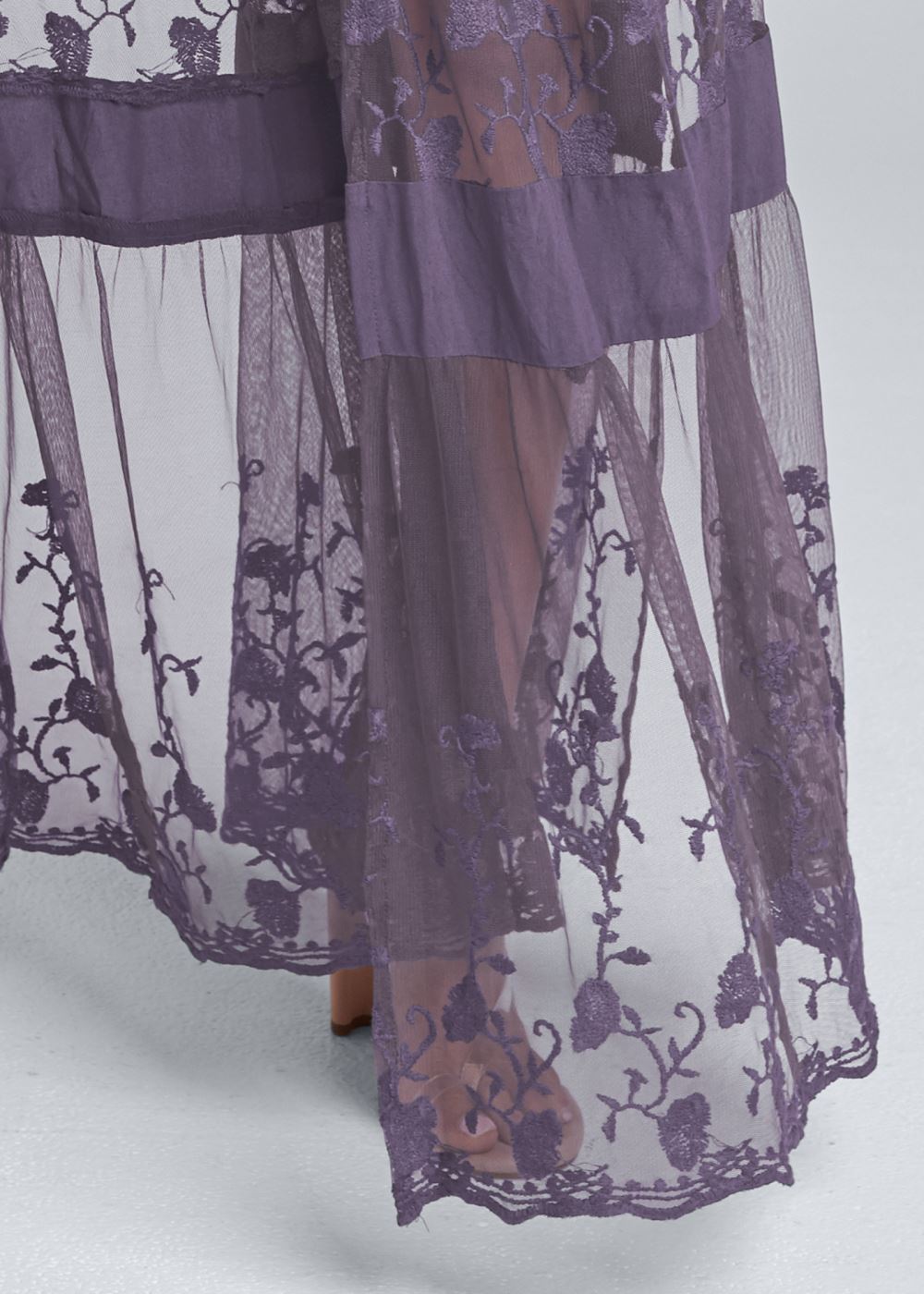 Venus Lace Maxi Top in Purple
