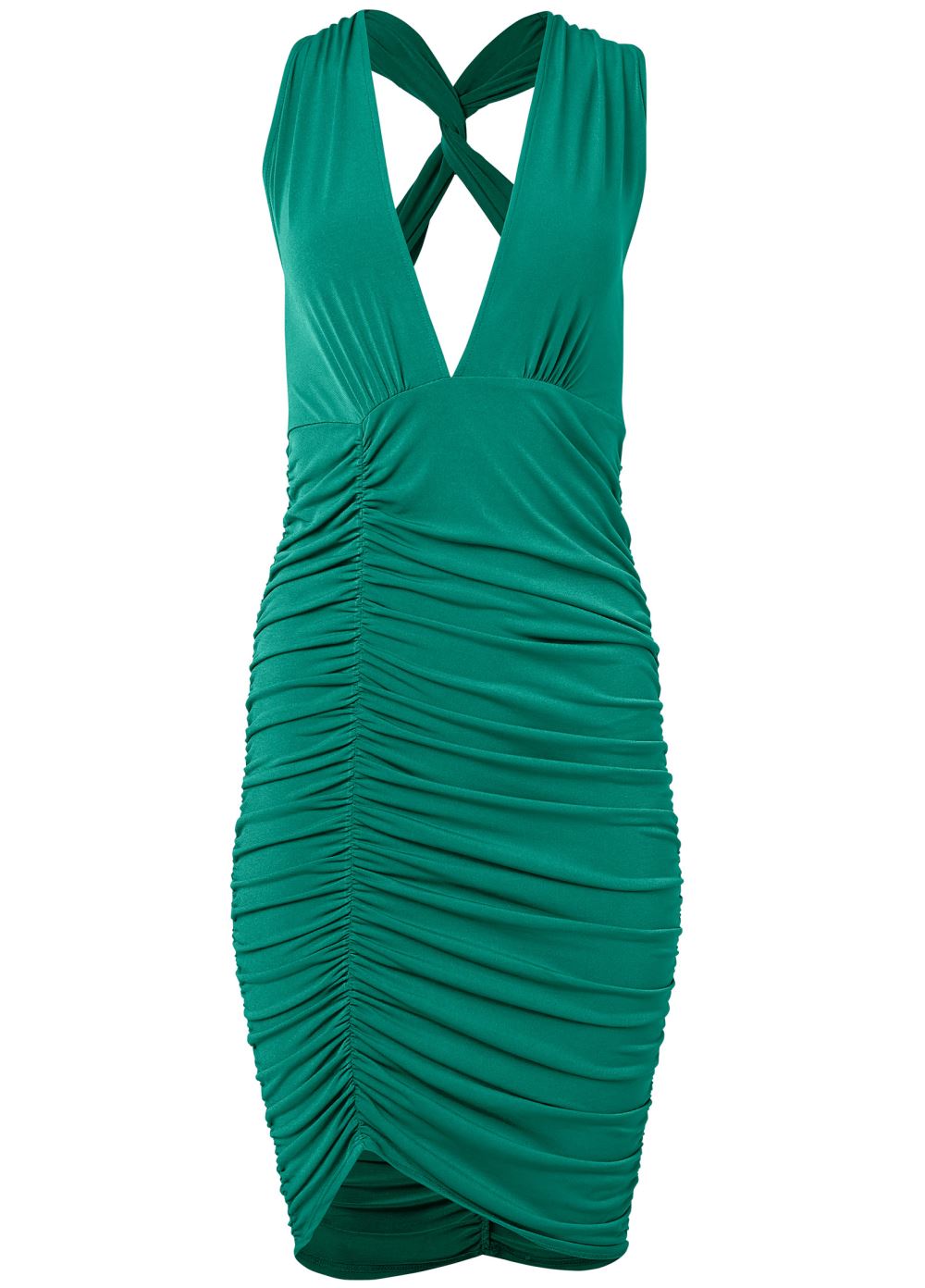 Venus Strappy Back Bodycon Dress - Green