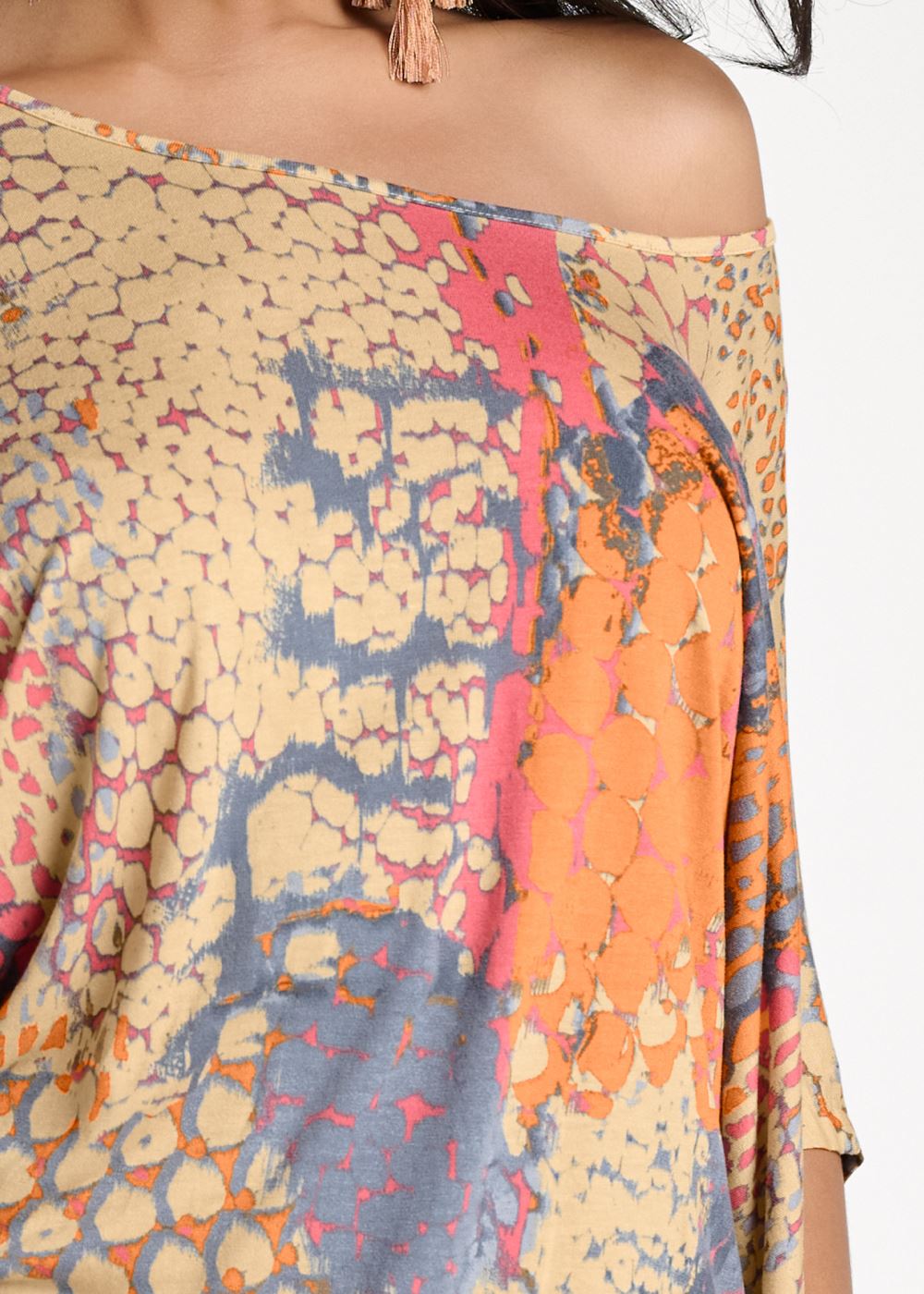 Venus Banded Convertible Dress - Orange Multi
