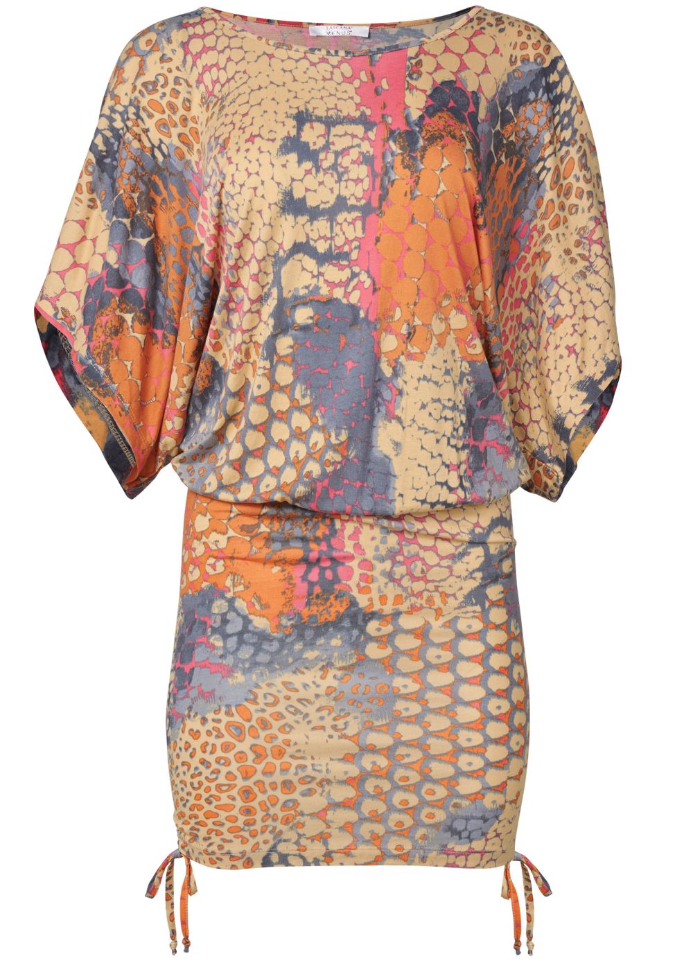 Venus Banded Convertible Dress - Orange Multi