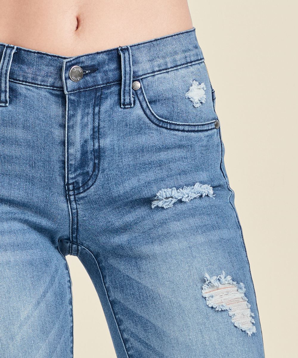 Venus Medium Wash TRIANGLE HEM JEANS