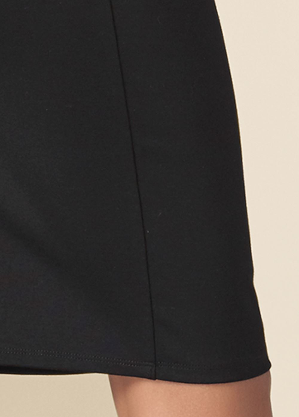 Venus Belted Pencil-Skirt Dress - White & Black