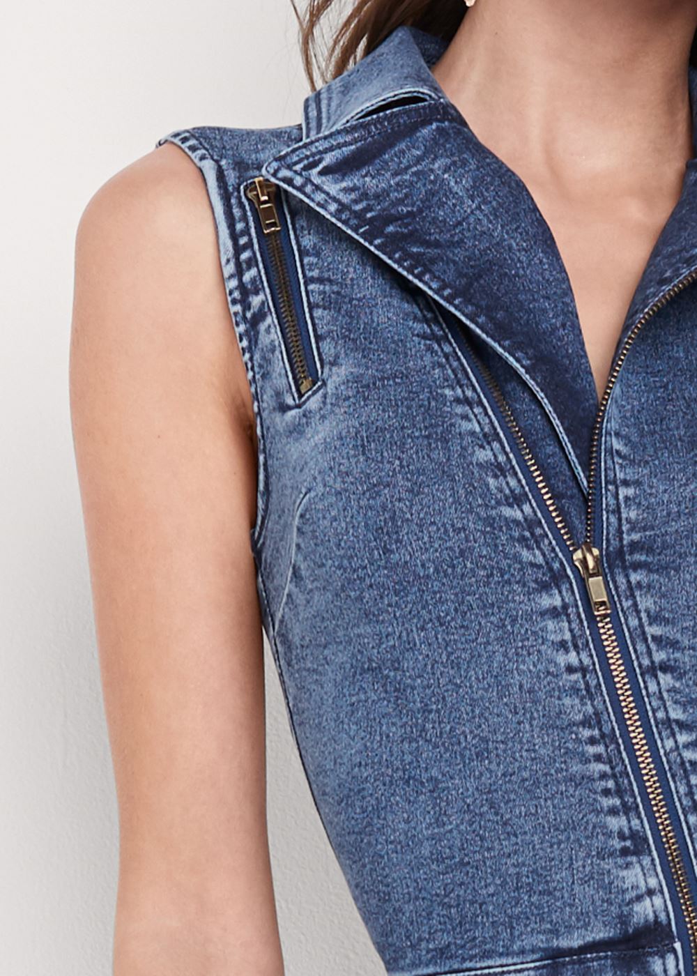 Venus Denim Jumpsuit in Medium Wash