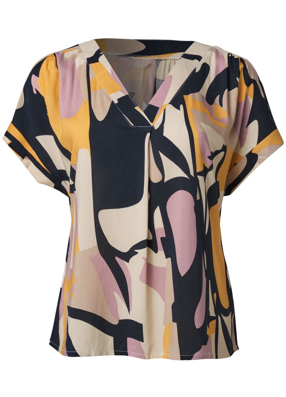 Venus Printed Blouse in White Multi