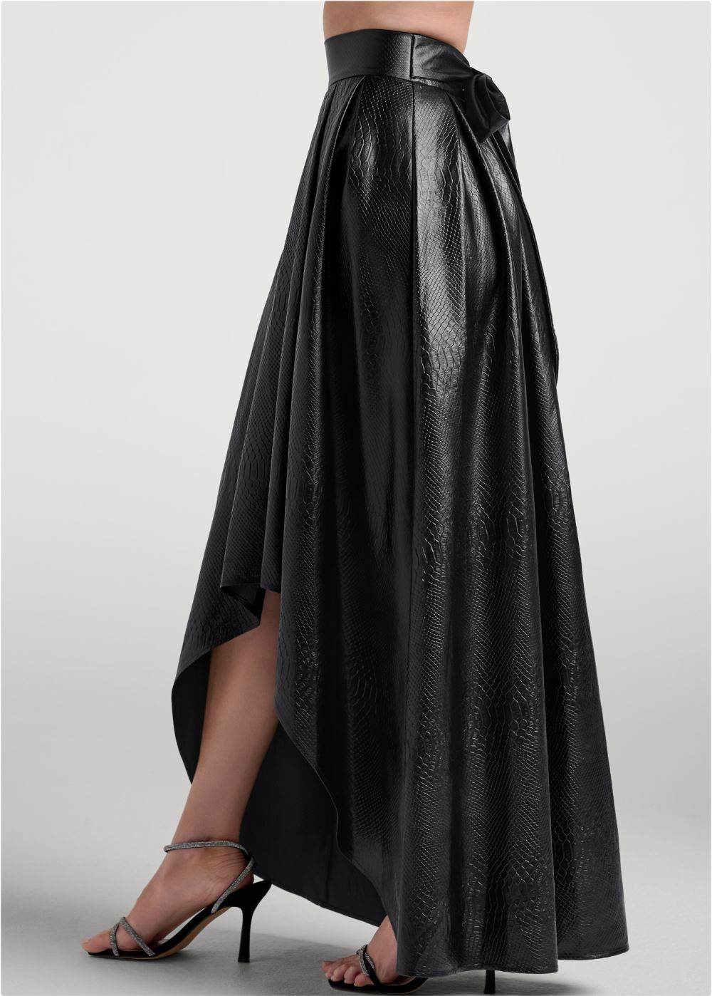 Venus Black FAUX LEATHER BALLROOM SKIRT