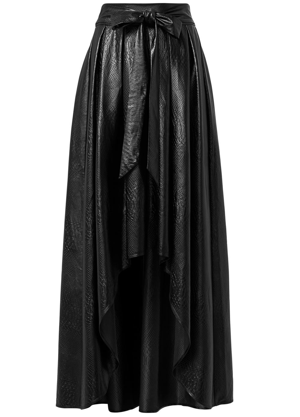 Venus Black FAUX LEATHER BALLROOM SKIRT