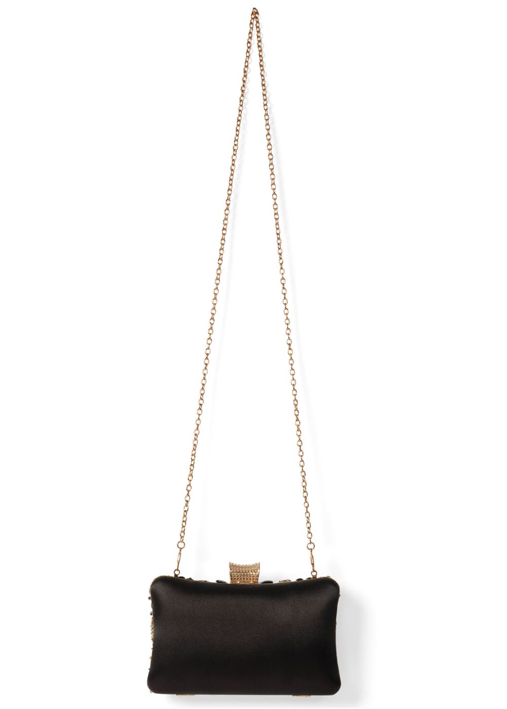 Venus Embellished Jeweled Clutch in Black Multi